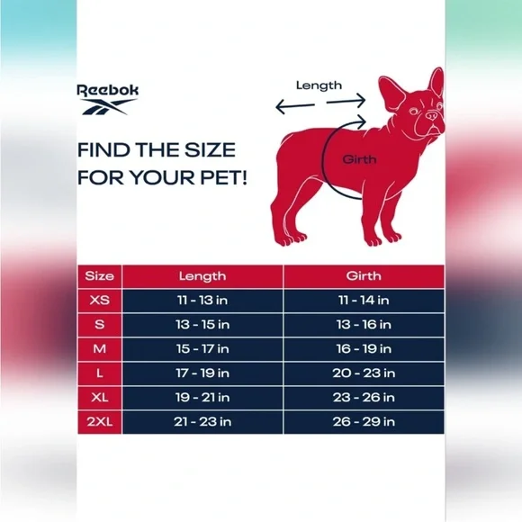 Small Dog Reebok Windbreaker - Picture 5 of 5